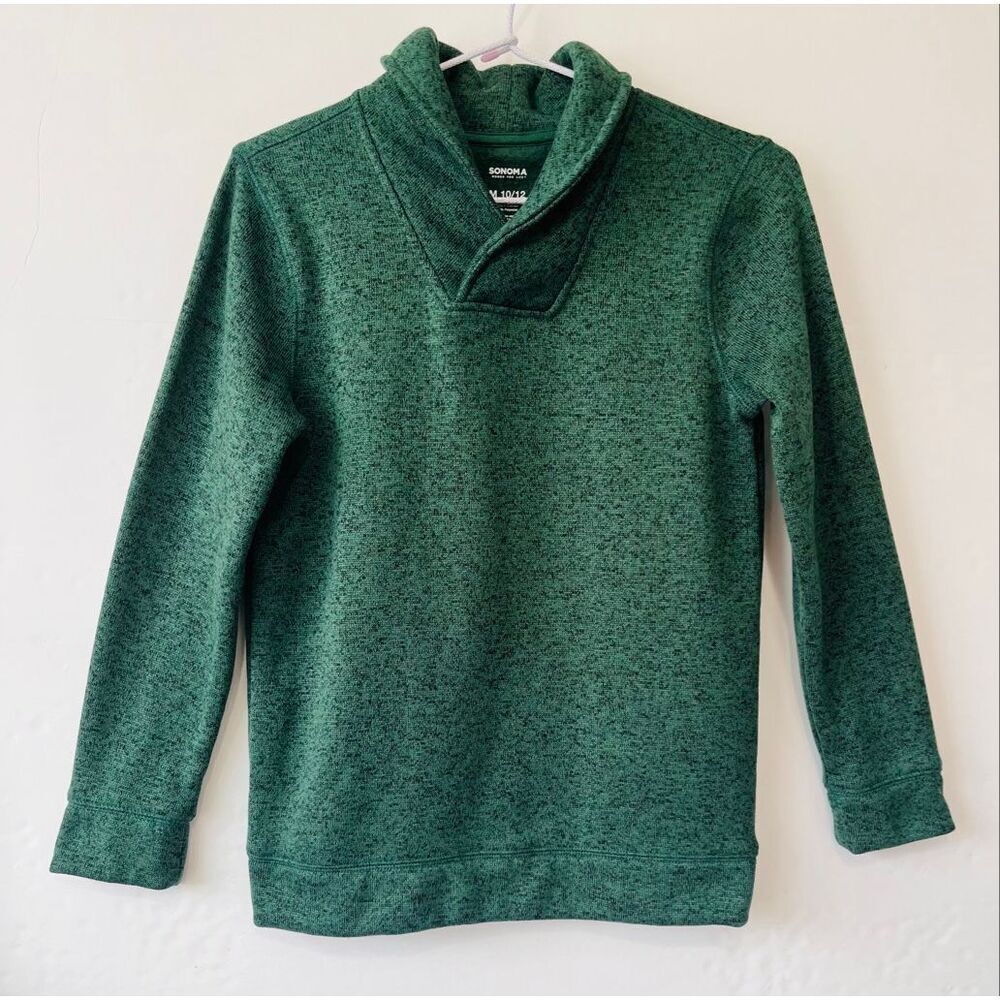 Sonoma Green Heather Pullover Sweater   Boys Size M 10/12